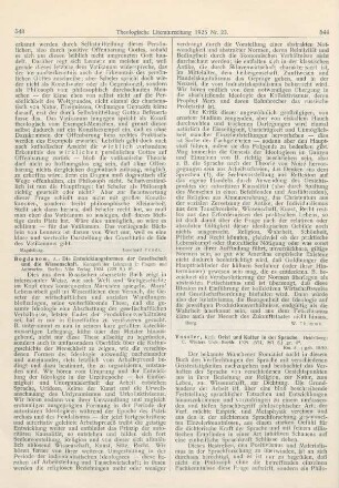 544-546 [Rezension] Vossler, Karl, Geist und Kultur in der Sprache