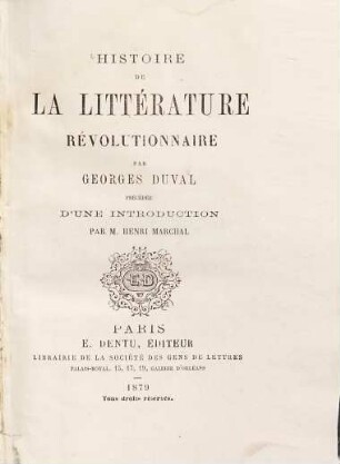 Histoire de la littérature révolutionnaire