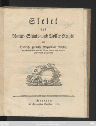 Skelet des Natur- Staats- und Völker-Rechts