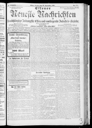 Essener neueste Nachrichten. 1900-1908