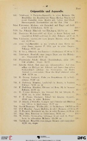Oelgemälde (Nr. 741-807)
