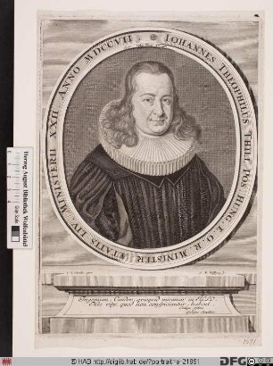 Bildnis Johann Gottlieb (Theophilus) Thill
