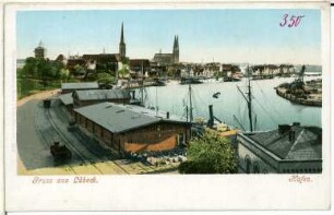 Lübeck. Hafen