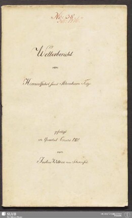 Wetterbericht von Himmelfahrt samt Abraham Fndgr. - 18.6150 4.