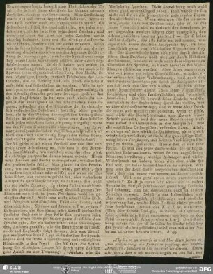 Allgemeine Literatur-Zeitung, Nr. 361, vom 13.11.1797 (Fragment), Jena
