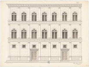 Palazzo Rucellai, Florenz: Fassadenansicht