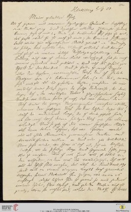 Heid. Hs. 3484,980: Brief von Eberhard Gothein an Marie Luise Gothein