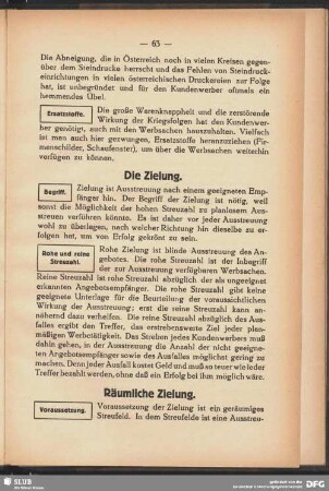 Räumliche Zielung