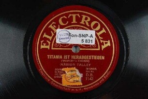 Titania ist herabgestiegen : "Mignon" / (Thomas)