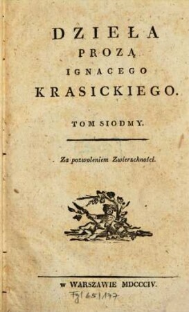 Dzieła, 7. Dzieła prozą. (Rozmowy zmarłych. Lucyan, Pisma różne.) - 1804. - 438 S.