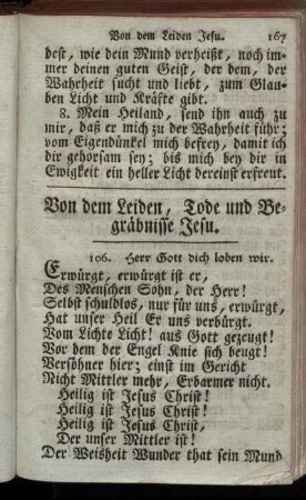Von dem Leiden, Tode und Begräbnisse Jesu.