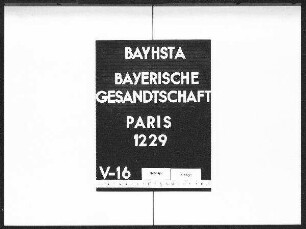 Moy, Karl Graf von, Geschäftsträger, Beglaubigung, Audienzen, Ordensverleihungen, Repräsentationsbezüge, Urlaub, Abberufung und Ernennung zum Gesandten in Petersburg (1906) - zollfreie Einfuhr von Gebrauchs- und Verbrauchsgegenständen (1903/06) - Passierscheine (1910/13)