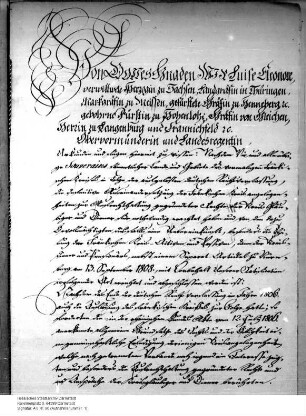 Vertrag zwischen den Souveränen des ehemaligen Fränkischen Kreises über die Liquidation. (RatifikationSachsen-Meiningen)