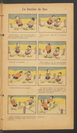 La lección de box - [Cómic]