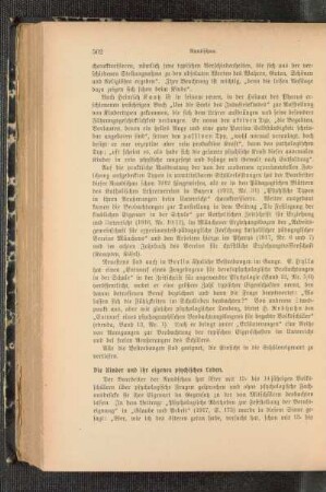¬Die¬ Kinder und ihr eigenes psychisches Leben
