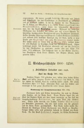 II. Reichsgeschichte 800-1250