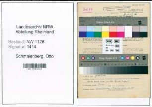 Entnazifizierung Otto Schmalenberg , geb. 20.04.1909 (Polizist)