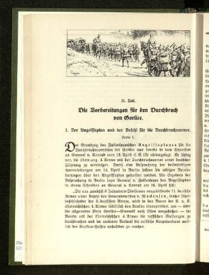 II. Teil. Die Vorbereitungen für den Durchbruch von Gorlice.