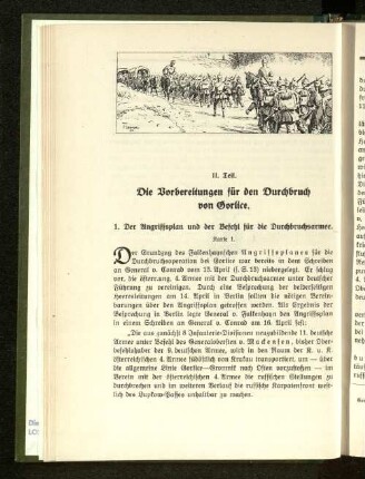II. Teil. Die Vorbereitungen für den Durchbruch von Gorlice.