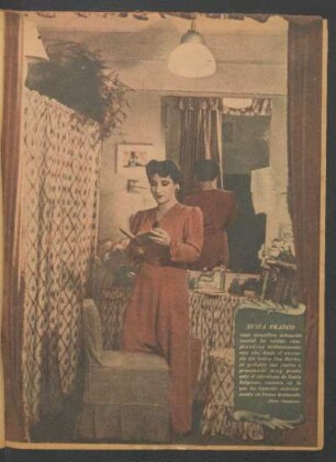 [Fotografía de] Evita Franco