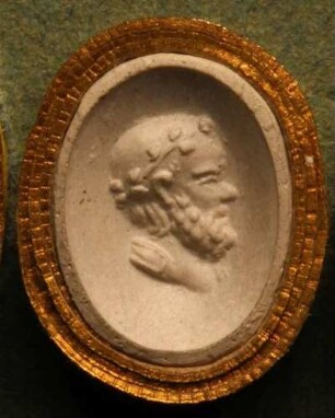 Profilkopf eines bärtigen Fauns (Daktyliothek, Erstes Mythologisches Tausend)
