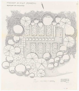 Friedhof Stolp: Grundriss Familiengrabstätte 1:20