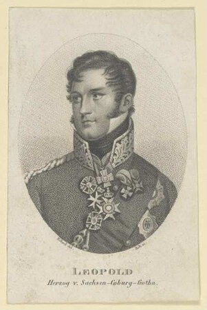 Bildnis des Leopold v. Sachsen-Coburg-Gotha