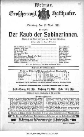 Der Raub der Sabinerinnen