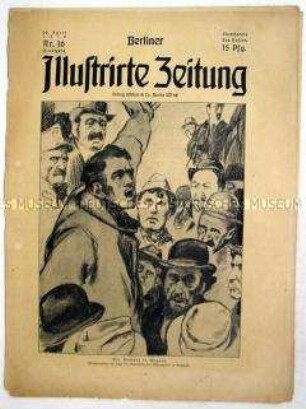 Wochenzeitschrift "Berliner Illustrirte Zeitung" u.a. zur Räterepublik in Ungarn