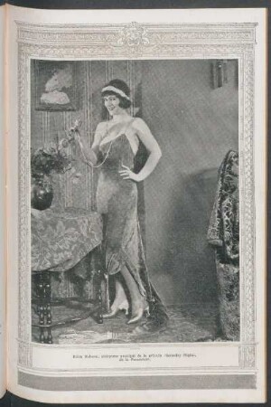 Edith Roberts, intérprete principal de la película "Saturday Night", de la Paramount.