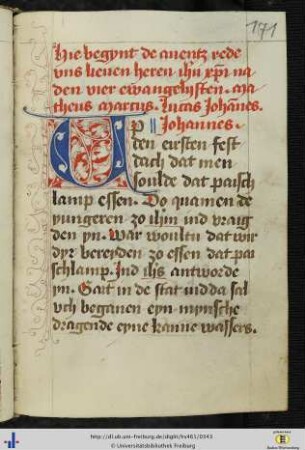 [171r - 195r] Abendmahlsrede Christi nach den 4 Evangelisten.