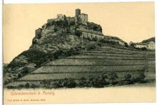 Aussig. Schreckenstein (Ersterwähnung 1319, Umbau um 1570)