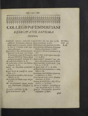 Exercitatio Septima.