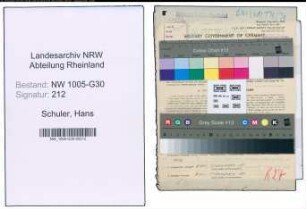 Entnazifizierung Hans Schuler , geb. 05.06.1908 (Ingenieur)