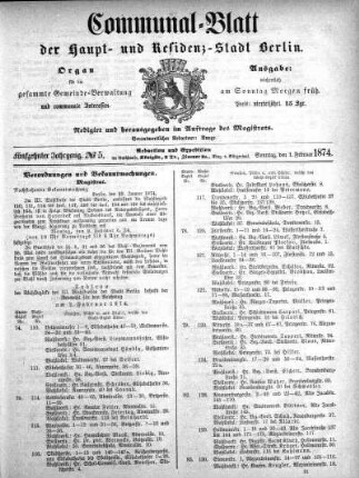 1874,5: No. 5, 1. Februar 1874