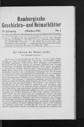 Die Chronik des Wenzel Janibal