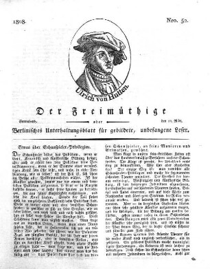 Nro. 52, Sonnabend, den 12. März 1808