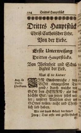 124-132, Erste - zweyte Unterweisung