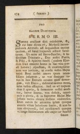 274-284, Pro eadem Dominica Sermo III. (XXVI)