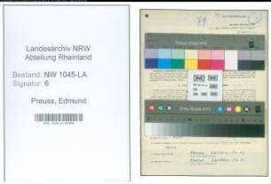 Entnazifizierung Edmund Preuss , geb. 03.02.1903 (Angestellter)