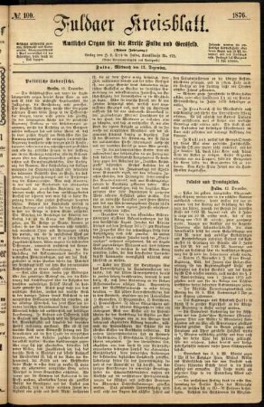 Ausgabe vom Mittwoch, den 13. Dezember 1876.