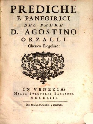 Prediche e panegirici