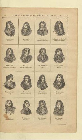 Grand hommes du régne de Louis XIV