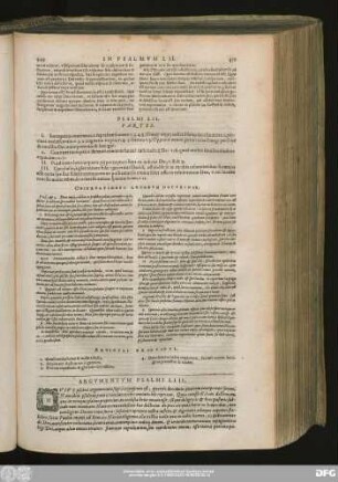 Argumentum Psalmi LIII.