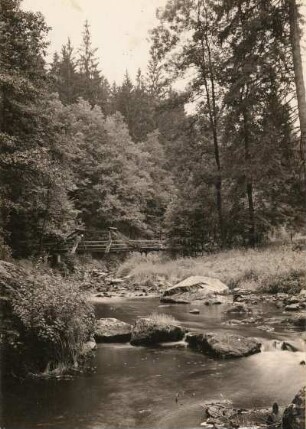 Vogtländische Schweiz. Pyramidenbrücke im Triebetal