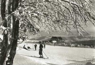 Altenberg. Skihang gegen Berghof Raupennest und Geising