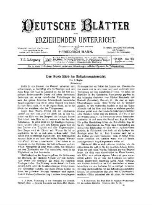 Das Buch Hiob im Religionsunterricht : (Fortsetzung)
