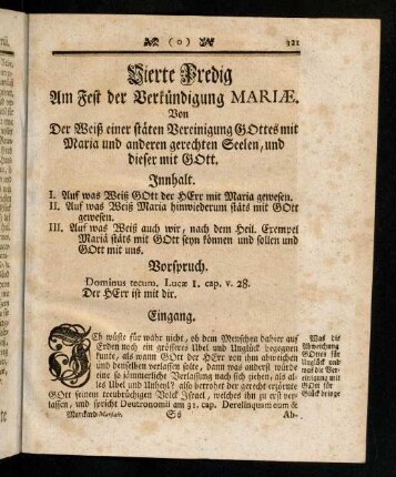 321-332, Vierte Predig am Fest der Verkuendigung Mariae