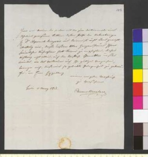 Brief von Brentano, Klemens Wenzel Maria an Goethe, Johann Wolfgang von