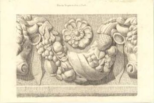 Gärtner, Friedrich von; Tivoli (Latium, Italien); Vesta-Tempel, Vermessung - Fries (Detail)